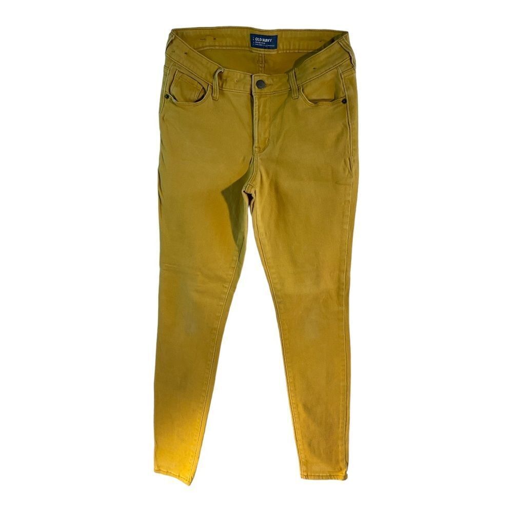 Old Navy Rockstar Women’s Yellow Mustard Super Skinny High Rise Jeans Size 2